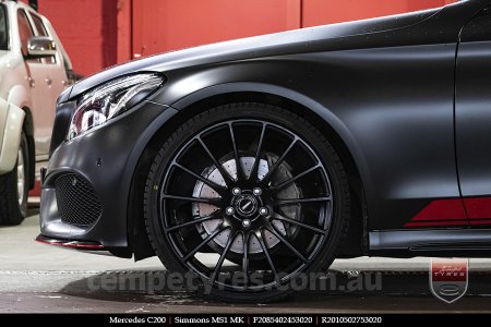 20x8.5 20x10 Simmons MS1 MK on MERCEDES C-Class