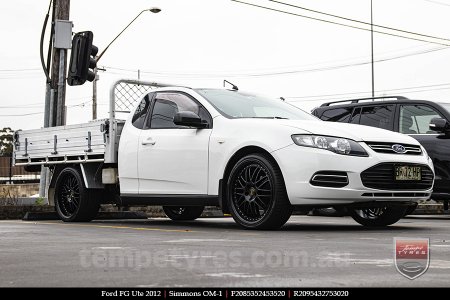 20x8.5 20x9.5 Simmons OM-1 Flat Black on FORD FALCON