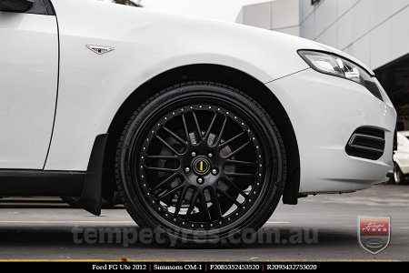 20x8.5 20x9.5 Simmons OM-1 Flat Black on FORD FALCON