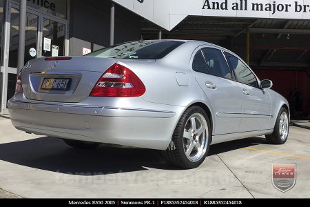 18x8.5 18x9.5 Simmons FR-1 Silver on MERCEDES E-Class