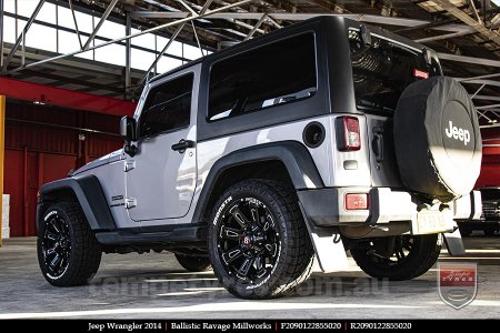 20x9.0 Ballistic Ravage Millworks on JEEP WRANGLER