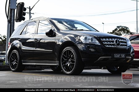 22x10 7132 GLE63 Matt Black on MERCEDES ML-Class