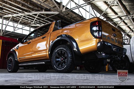 18x9.0 Simmons MAX X09 MBW on FORD RANGER WILDTRAK