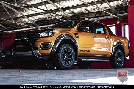 18x9.0 Simmons MAX X09 MBW on FORD RANGER WILDTRAK