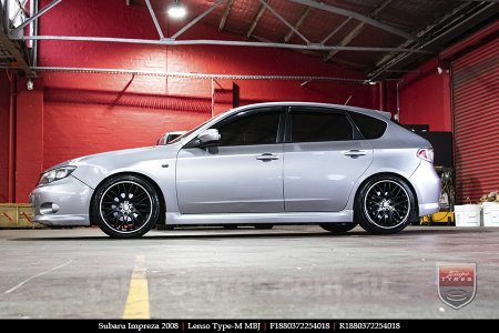 18x8.0 Lenso Type-M MBJ on SUBARU IMPREZA