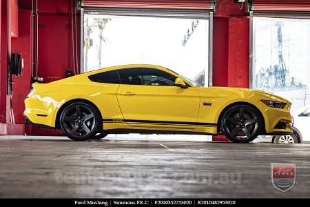 20x8.5 20x10 Simmons FR-C Hyper Dark NCT on FORD MUSTANG