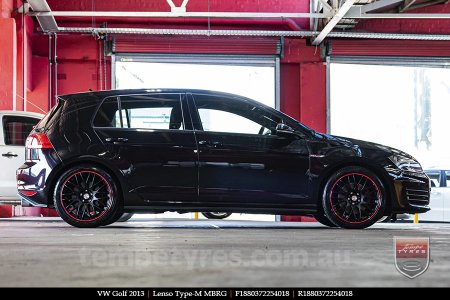 18x8.0 Lenso Type-M MBRG on VW GOLF 