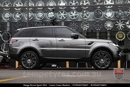 22x9.5 Lenso Como Shadow on RANGE ROVER SPORT