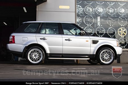 20x8.5 20x9.5 Simmons OM-1 Silver on RANGE ROVER SPORT