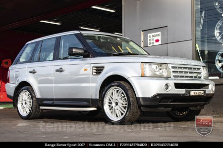 20x8.5 20x9.5 Simmons OM-1 Silver on RANGE ROVER SPORT