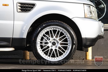 20x8.5 20x9.5 Simmons OM-1 Silver on RANGE ROVER SPORT