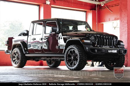 20x9.0 Ballistic Ravage Millworks on JEEP GLADIATOR