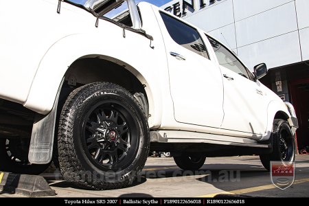 18x9.0 Ballistic Scythe on TOYOTA HILUX SR5