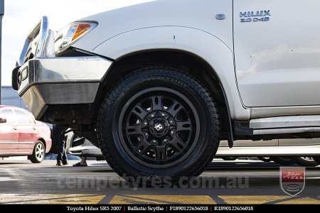 18x9.0 Ballistic Scythe on TOYOTA HILUX SR5