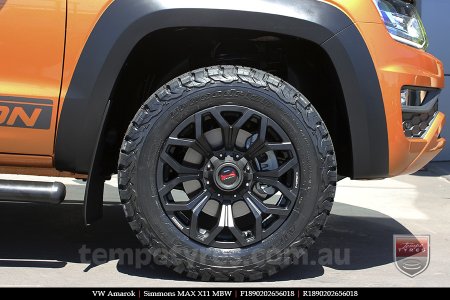 18x9.0 Simmons MAX X11 MBW on VW AMAROK