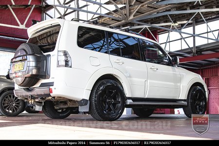 17x9.0 Simmons S6 Matte Black NCT on MITSUBISHI PAJERO