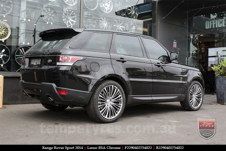 22x9.0 Lenso ESA Chrome on RANGE ROVER SPORT