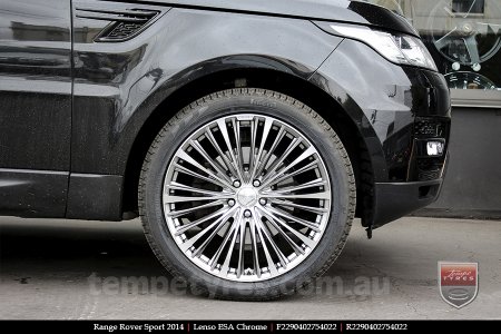 22x9.0 Lenso ESA Chrome on RANGE ROVER SPORT