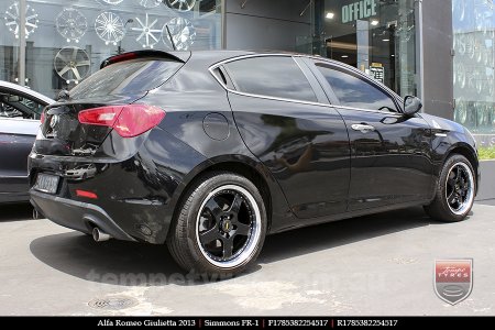 17x8.5 17x9.5 Simmons FR-1 Gloss Black on ALFA ROMEO GIULIETTA