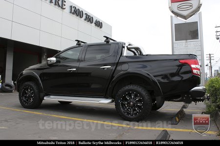 18x9.0 Ballistic Scythe Millworks on MITSUBISHI TRITON