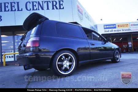 16x7.0 Starcorp Racing LS120 on NISSAN PULSAR