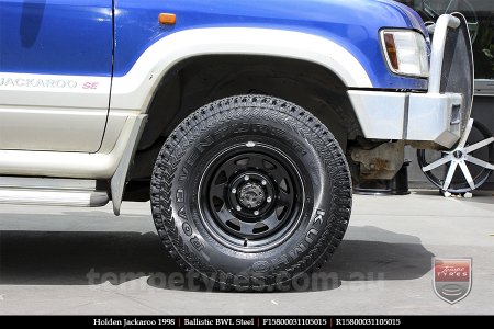 15x8.0 Ballistic BWL Steel on HOLDEN JACKAROO