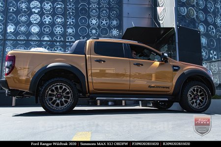 20x9.0 Simmons MAX X12 OBDFW on FORD RANGER WILDTRAK