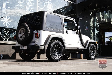 15x6.0 Ballistic BWL Steel on JEEP WRANGLER