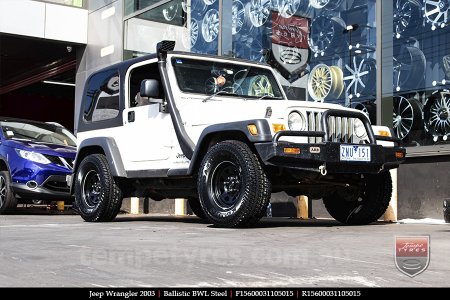 15x6.0 Ballistic BWL Steel on JEEP WRANGLER