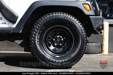 15x6.0 Ballistic BWL Steel on JEEP WRANGLER