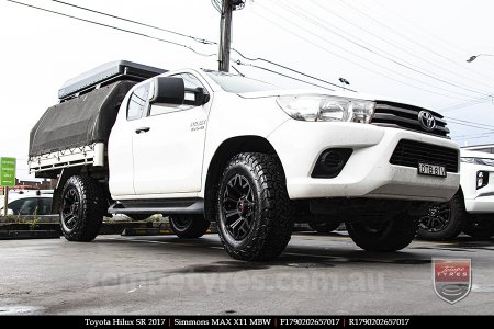 17x9.0 Simmons MAX X11 MBW on TOYOTA HILUX