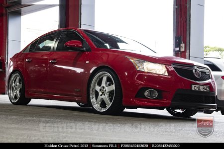 20x8.5 20x9.5 Simmons FR-1 Silver on HOLDEN CRUZE