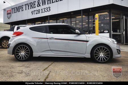 18x8.5 Starcorp Racing LS560 on HYUNDAI VELOSTER