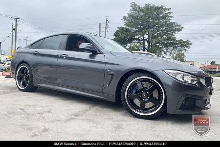 19x8.5 19x9.5 Simmons FR-1 Gloss Black on BMW 4 Series