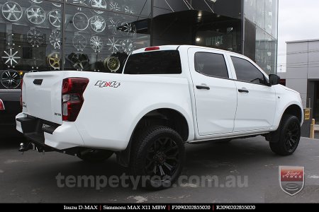 20x9.0 Simmons MAX X11 MBW on ISUZU D-MAX 