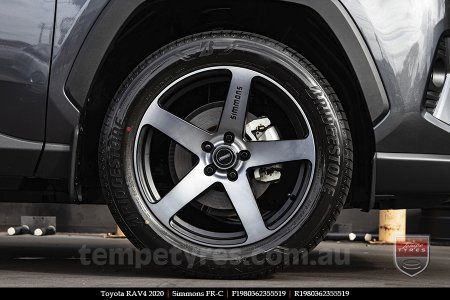 19x8.0 19x9.0 Simmons FR-C Black Tint NCT on TOYOTA RAV4