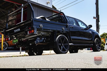 22x9.5 Simmons S6 Matte Black NCT on TOYOTA HILUX