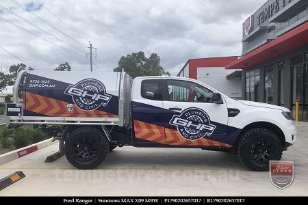 17x9.0 Simmons MAX X09 MBW on FORD RANGER