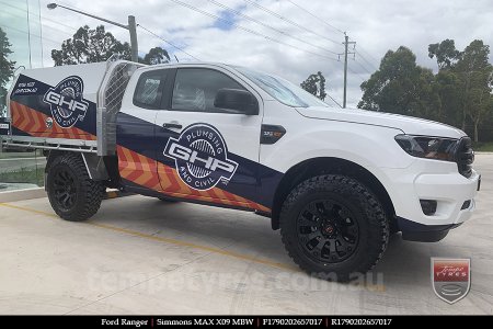 17x9.0 Simmons MAX X09 MBW on FORD RANGER