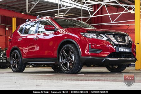 20x8.5 20x10 Simmons FR-CS Satin Black NCT  on NISSAN X-TRAIL