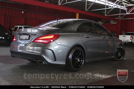 18x8.5 1261 MESH63 Black on MERCEDES CL-Class