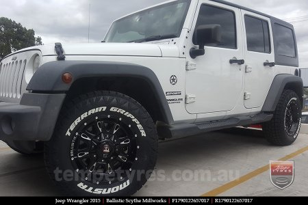 17x9.0 Ballistic Scythe Millworks on JEEP WRANGLER