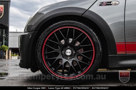 17x7.0 Lenso Type-M - MBRG on MINI COOPER