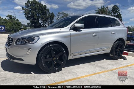 20x8.5 20x10 Simmons FR-C Satin Black NCT on VOLVO XC60