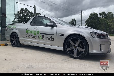 20x8.5 20x10 Simmons FR-C Black Tint NCT on HOLDEN COMMODORE VE