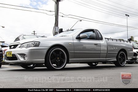 20x8.5 20x9.5 Simmons FR-1 Gloss Black on FORD FALCON