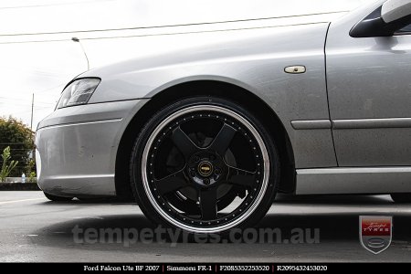 20x8.5 20x9.5 Simmons FR-1 Gloss Black on FORD FALCON