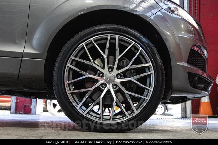 22x9.5 1349 AU1349 Dark Grey on AUDI Q7