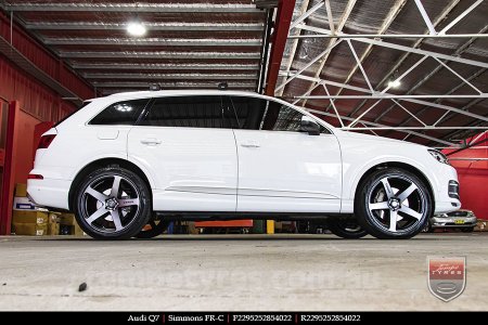 22x9.5 Simmons FR-C Black Tint NCT on AUDI Q7