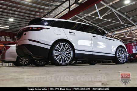 22x9.5 9034 SVR Dark Grey on RANGE ROVER VELAR